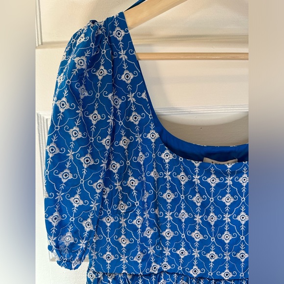 RHODE x Target Light Blue Eyelet Mini Dress - Picture 10 of 16